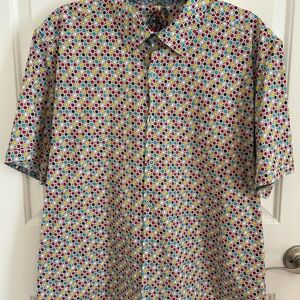 Robert Graham Colorful Polka Dot Button Down Shirt
